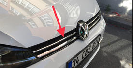 Volkswagen Golf 7/E-Golf 2012-2020 Nakładki na grill 2017-2020 (stal nierdzewna) zdjęcia 3