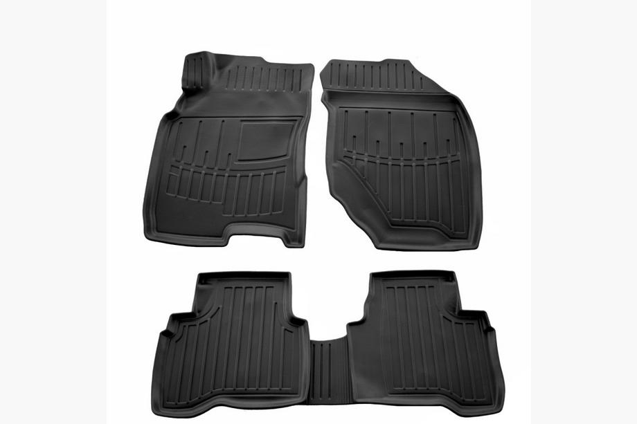 Nissan X-trail T30 2002-2007 Dywaniki gumowe Stingray 3D (5 szt, poliuretan) Image