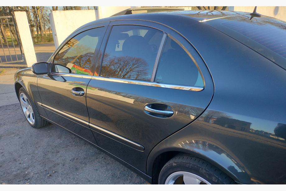 Mercedes E-class W211 2002-2009 Listwy Ozdobne Szyb Nierdzewne SD, Carmos - Stal turecka (4 szt.) Zdjęcia 9