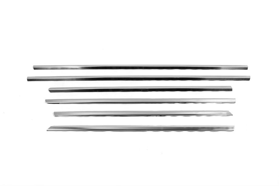 Mercedes E-class W211 2002-2009 Listwy Ozdobne Szyb Nierdzewne SD, Carmos - Stal turecka (4 szt.) Zdjęcia 3