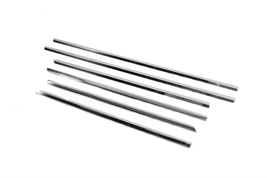 Mercedes E-class W211 2002-2009 Listwy Ozdobne Szyb Nierdzewne SD, Carmos - Stal turecka (4 szt.) Zdjęcia 4